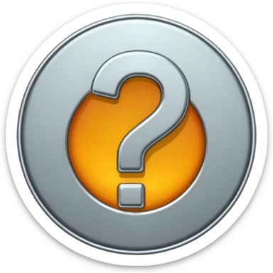 Question mark sticker