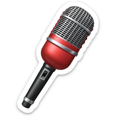 singer stage microphone sticker