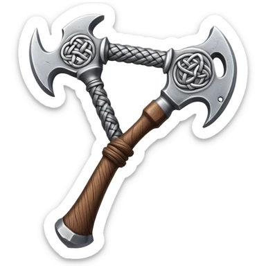 Þórr hammer with nordic knots sticker