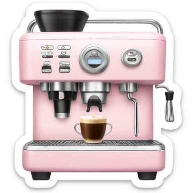 Light Pink coffee machine  sticker