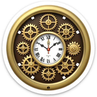 mechanic clock sticker