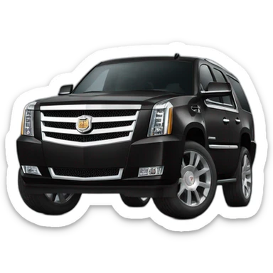 cadillac escalade larga negra sticker