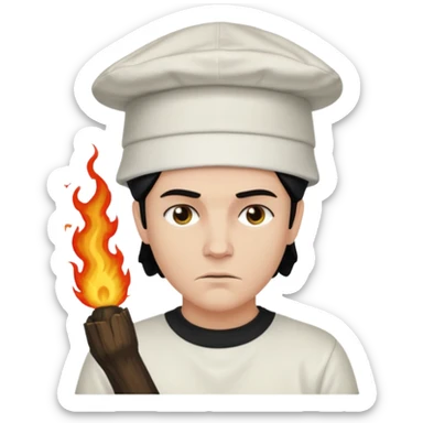 Make Dustin Henderson from Stranger Things with helfire club shirt and thinking cap sticker