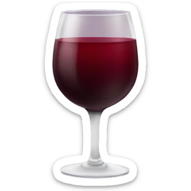 Red wine sticker
