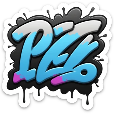 Граффити надпись: 72 sticker