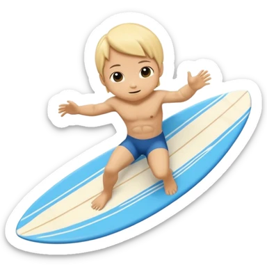 Tartaruga surfando chibi full body sticker