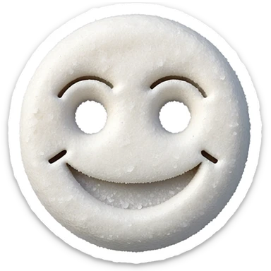 smiley face with a pile of salt sticker