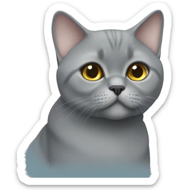 british shorthair grey sticker