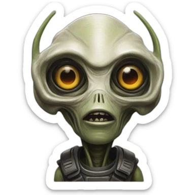alien from district 9 sticker