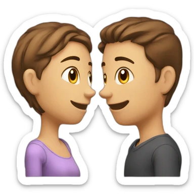 Chat presque amoureux sticker