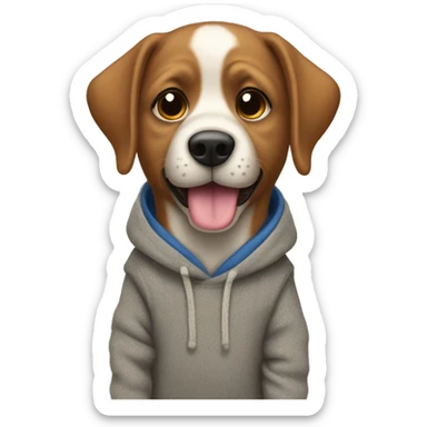 Perro con un suéter  sticker