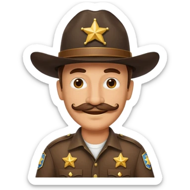 a sheriff sticker