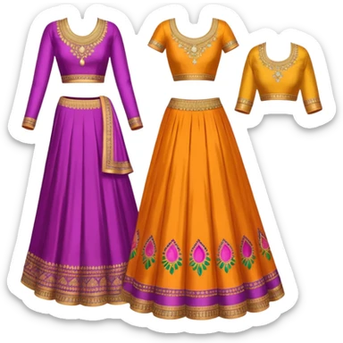 indian lehenga sticker