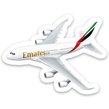 Emirates plane sticker