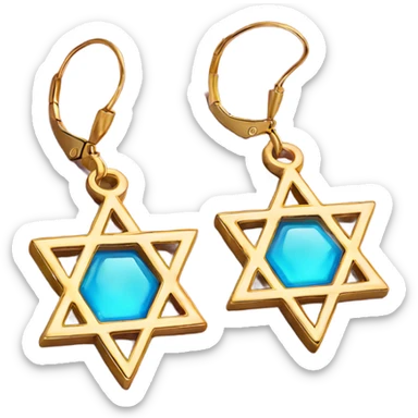 Earrings of Star of David  sticker