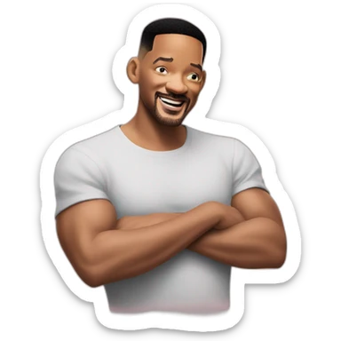 Will smith faisant cette expression :😏 sticker