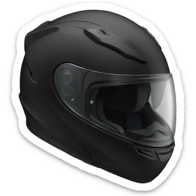 Black Motorcycle Helmet sticker