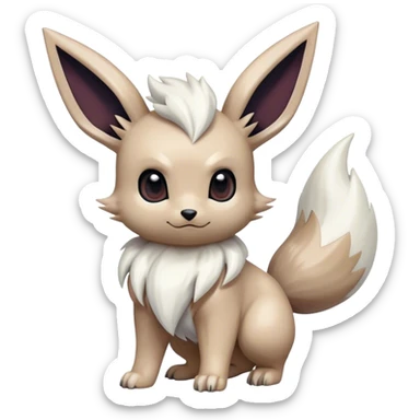 Epic Shiny Cool Cute Kawaii Eevee-Absol-Zorua-Pokemon Full Body sticker