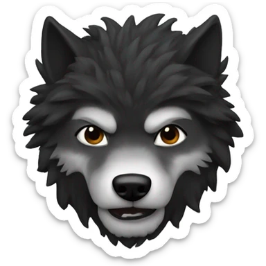 Black Stark of stark  wolf sticker