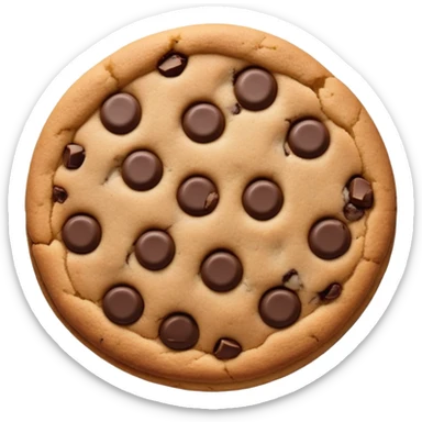 Chocolate chip cookie sticker