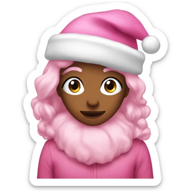 Pink Christmas  sticker