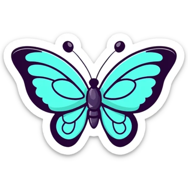 Cute butterfly sticker