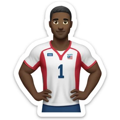 Male Volleyball player sticker