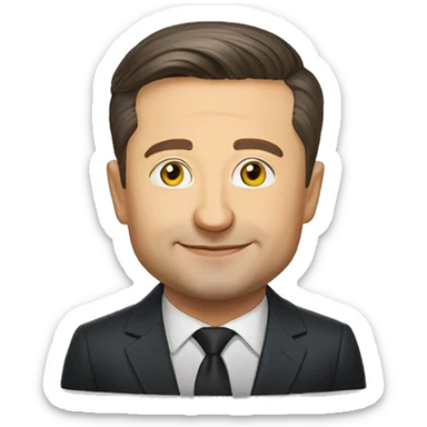 president of ukraine zelensky sticker