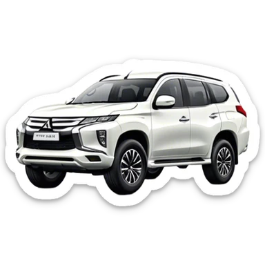 Mitsubishi Pajero sport - Mitsubishi (Model Year: 2021) (Iconic colour: White) sticker
