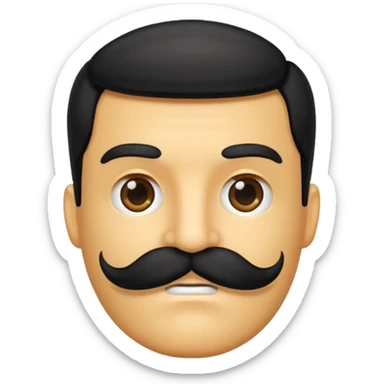 mustache emoji sticker