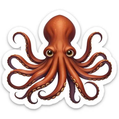 Giant Squid – Huge squid with long curling arms sticker