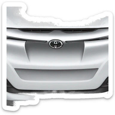 white toyota hilux front hood sticker