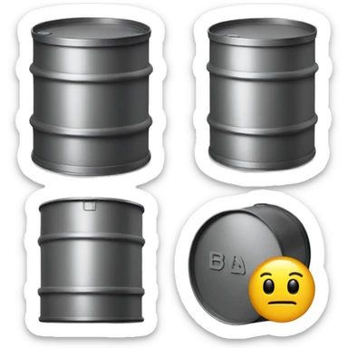 oil barrel sticker