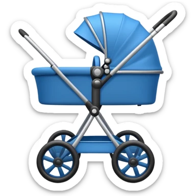 blue stroller sticker