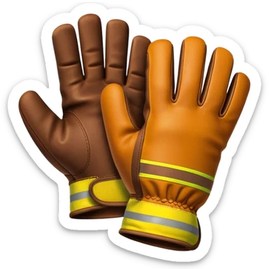 construction gloves 5 fingers sticker