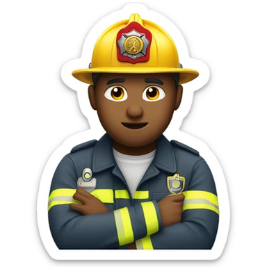 I want a fire fighter with 👉👈 and this face 🥺 sticker