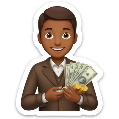 a person going to buy chocolate sticker