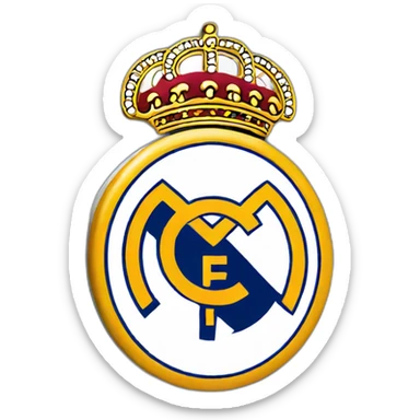 real Madrid escudo original sticker