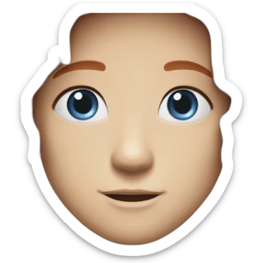 Marlboro red long hair blue eyes metalfan sticker