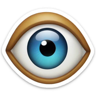 Eye faut emoji sticker