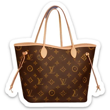 Luis Vuitton neverfull tote bag  sticker