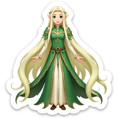 Fantasy elves sticker