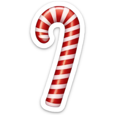 Christmas candy cane sticker