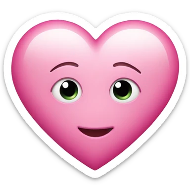 Pink heart  sticker