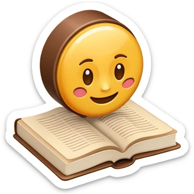 Crea un emoji de un libro dando una vuelta de 360 grados sticker