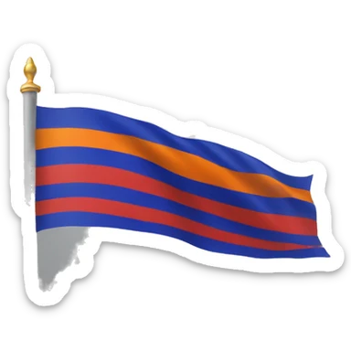 Bright armenian flag sticker