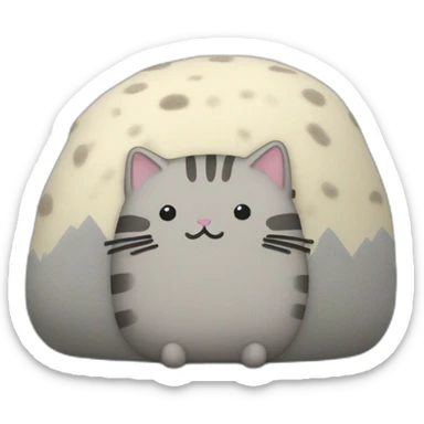 Columbia center Seattle with fat plush Pusheen sticker