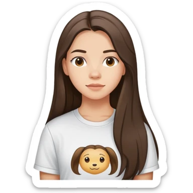 Longer hair and a olivia Rodrigo shirt sticker