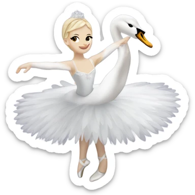 balletrina swan lake sticker