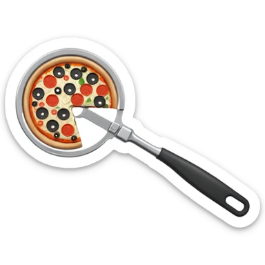 pizza cutter sticker